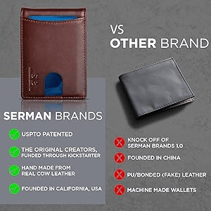 🎁 Cartera AirTag para hombre: funda de aluminio plegable, clip para billetes, compartimentos delgados de cuero, tarjetero, bloqueo RFID, cartera minimalista plegable.-ES