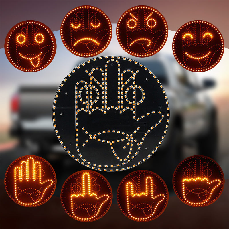„Expression and Gesture“ LED prietaisų skydelio apšvietimas automobilio galiniam langui-LT