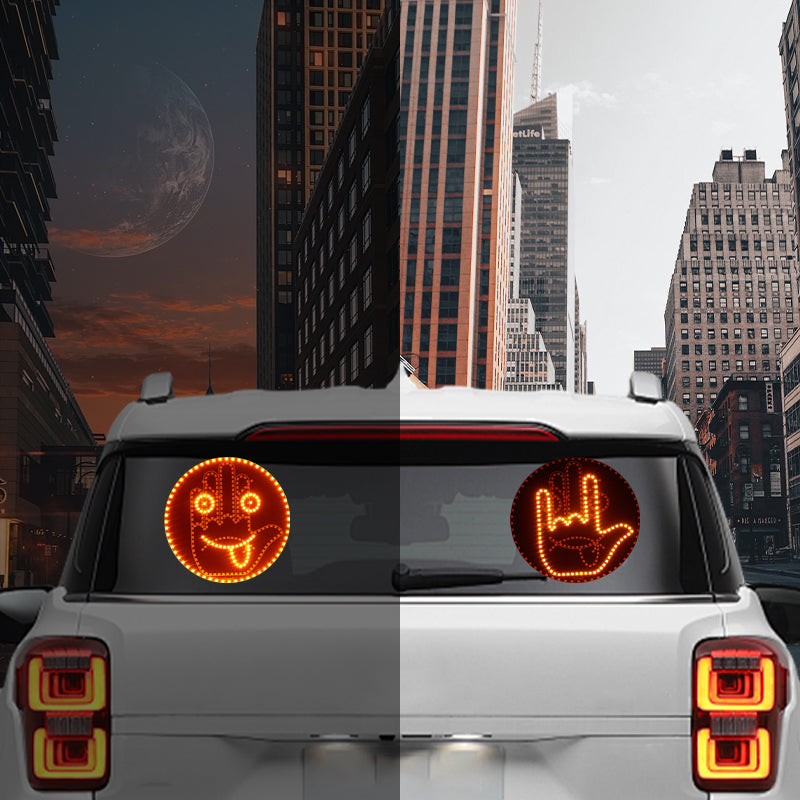 „Expression and Gesture“ LED prietaisų skydelio apšvietimas automobilio galiniam langui-LT