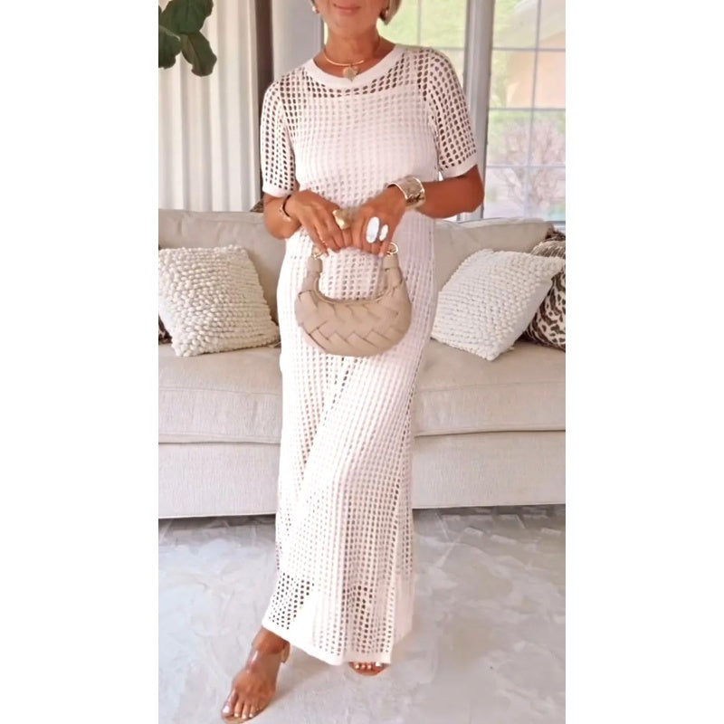Ženski komplet dolge obleke Casual Hollow Maxi-SI