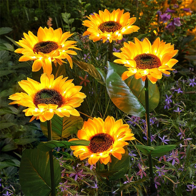 🔥✨Sončna vrtna razsvetljava za sončnice🌻-SI