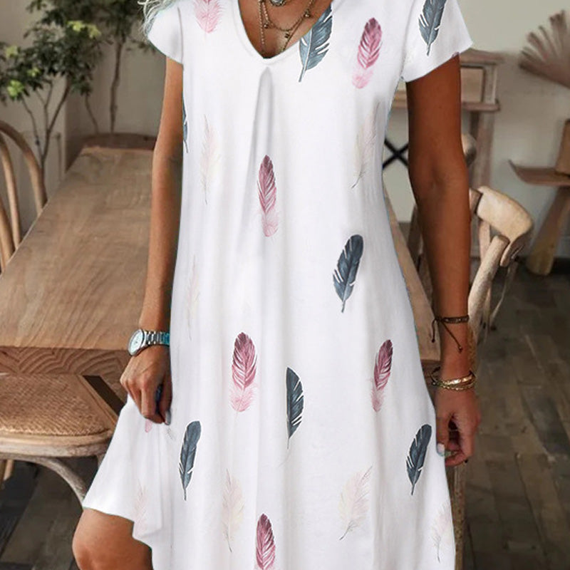 【M-3XL】🌺Elegantna cvetlična obleka-SI