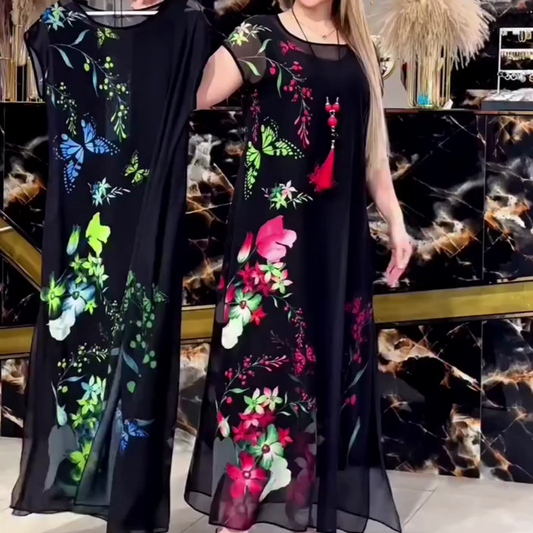 👗Κομψά φορέματα από τούλι με λουλούδια για γυναίκες🌸-GR