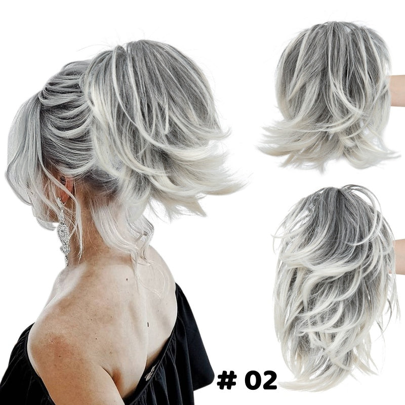 🌸 Extensiones de cabello para mujer: garras y coleta-ES