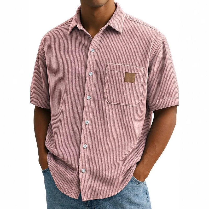 🔥Camisas de manga corta para hombre con solapas vintage-ES