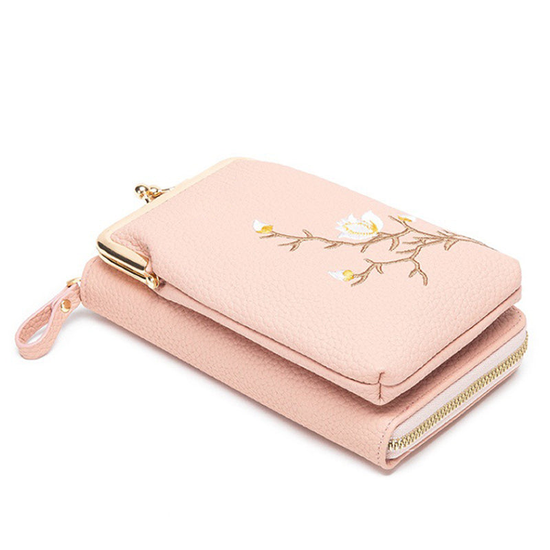 🔥👛Moteriška mobiliojo telefono piniginė per petį🌸-LT