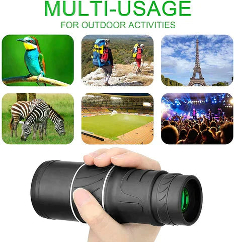 🔭16X52 Monocular con zoom óptico bifocal-ES