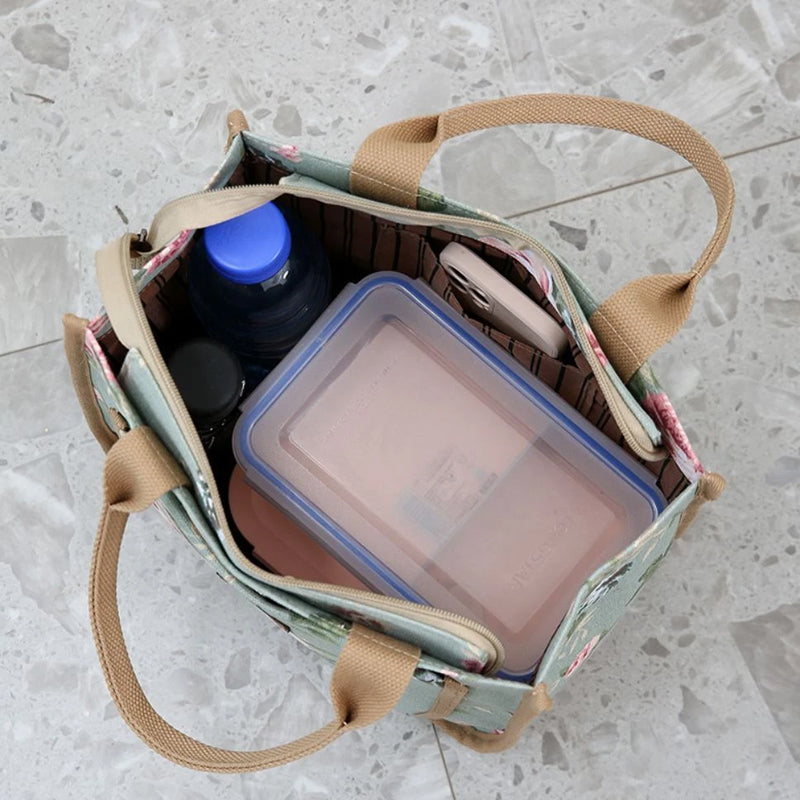 Bolsa de almuerzo con estampado floral para mujer-ES