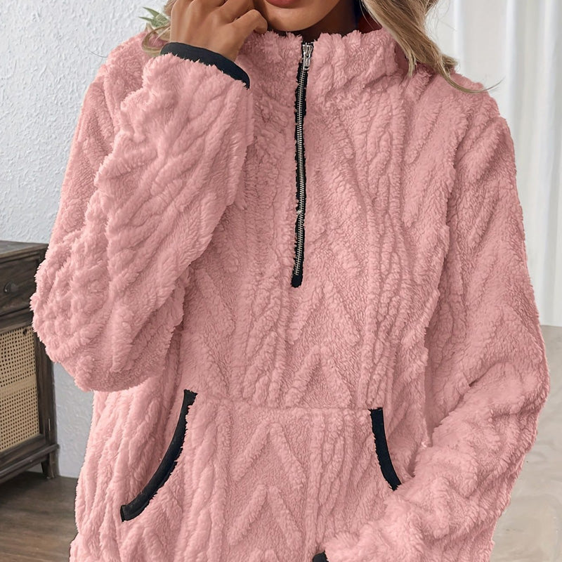 Sudadera con media cremallera-ES