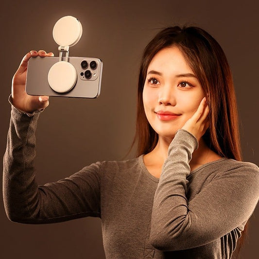 Nastavljiva magnetna obročasta svetilka – popolna osvetlitev za selfije in fotografije! 📸✨-SI