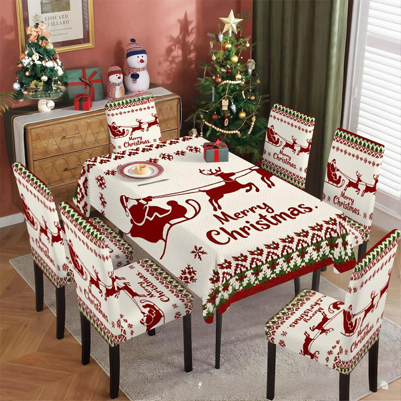 🦌Un mantel navideño alegre y clásico🎄🎁-ES