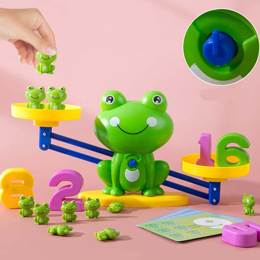 🐸Παιδικό σετ παιχνιδιών με ζωάκια κινουμένων σχεδίων και ζυγαριές-GR