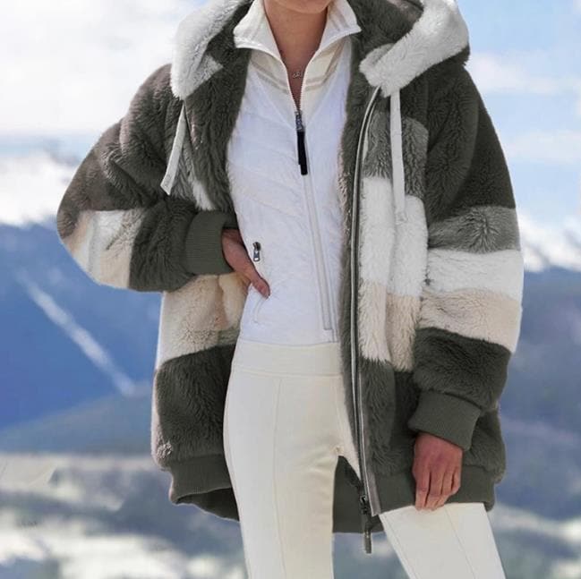 Nueva chaqueta de algodón en color contrastante.-ES