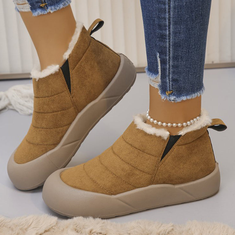 💖Botas de invierno impermeables con suela blanda y forro de algodón-ES