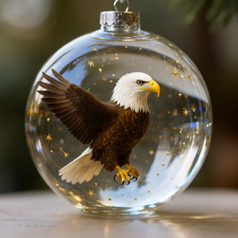 Adornos esféricos de cristal - Motivos animales hiperrealistas-ES