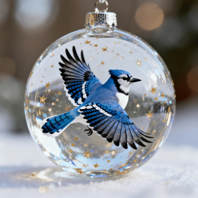 Adornos esféricos de cristal - Motivos animales hiperrealistas-ES