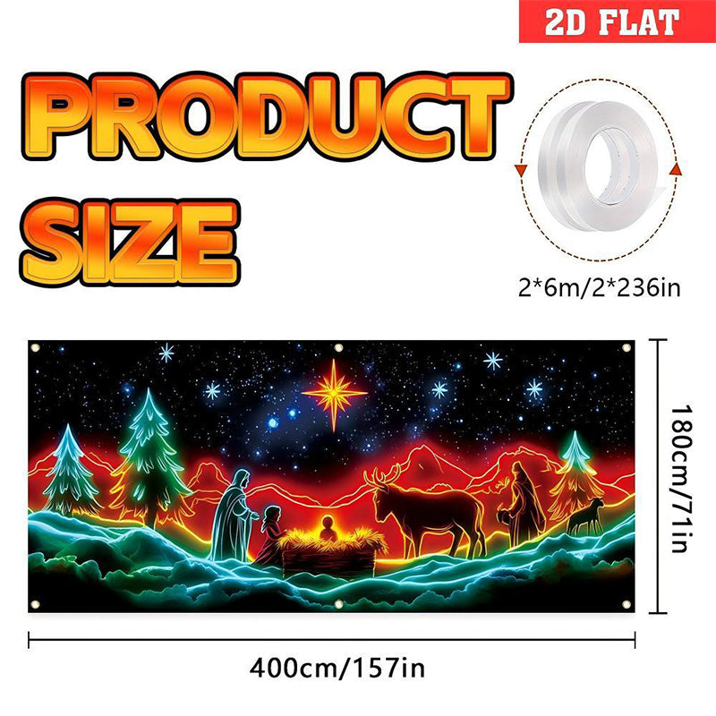 🎄¡Oferta navideña! ¡40% de descuento! Banner navideño para puerta de garaje-ES