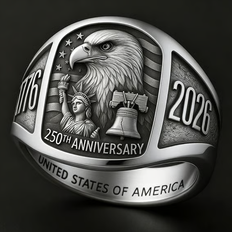 Anillo conmemorativo del águila por el 250 aniversario (1776-2026)-ES