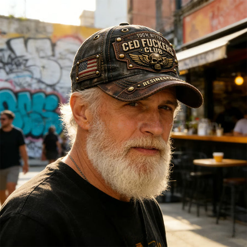 Klub starih jebačev – Punk vezena kapa-SI