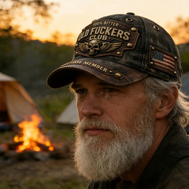 Klub starih jebačev – Punk vezena kapa-SI