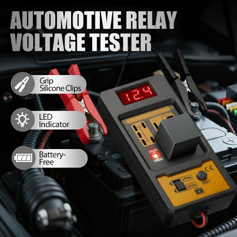 Automobilio relės įtampos testeris su LED indikatoriumi-LT