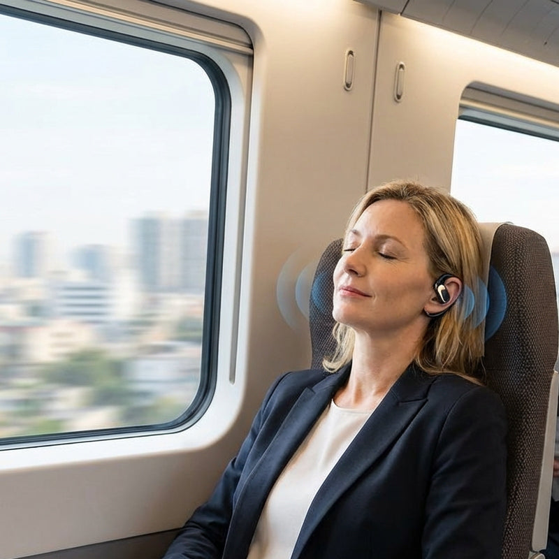 🎧 Atviros ausinės su 72 valandų baterijos veikimo laiku, saugiai priglunda treniruotėms ir kelionėms ✨-LT