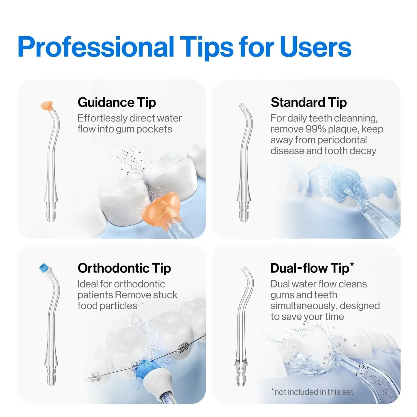 Irrigador dental portátil Usmile C10-ES